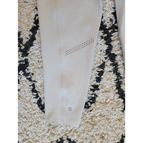 Sweaty Betty Super Sculpt 7/8 Length Leggings Beige Size 14 - Picture 6 of 6